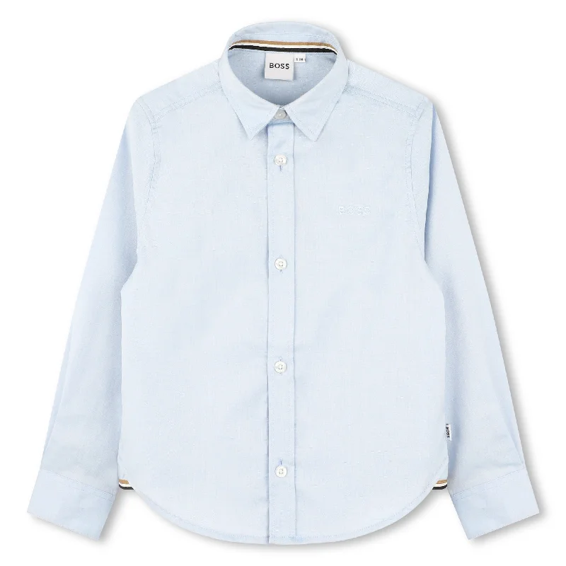 Pale Blue Long Sleeves ShirtFloral Shirts