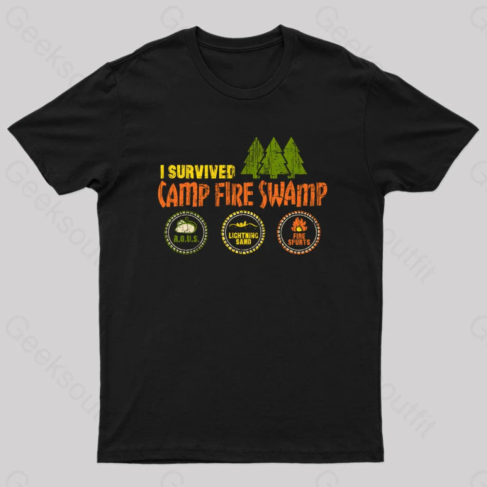 Camp Fire Swamp Geek T-ShirtGraffiti Tee