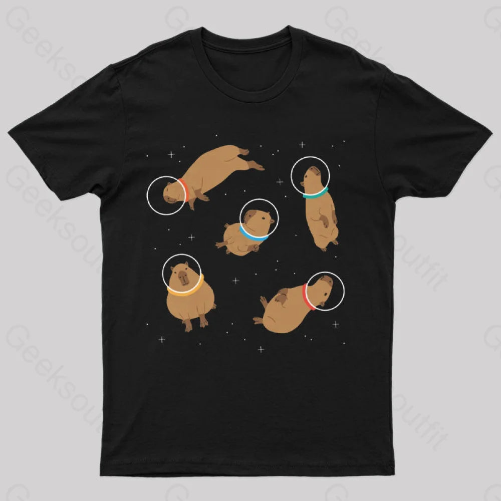 Capybara in Space T-ShirtHeavyweight Tee