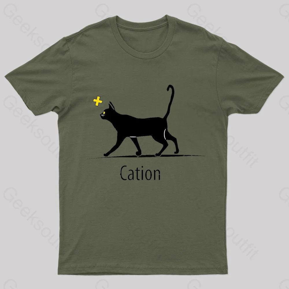 Cation Cat Ion Plus Nerd T-ShirtCollaboration Tee