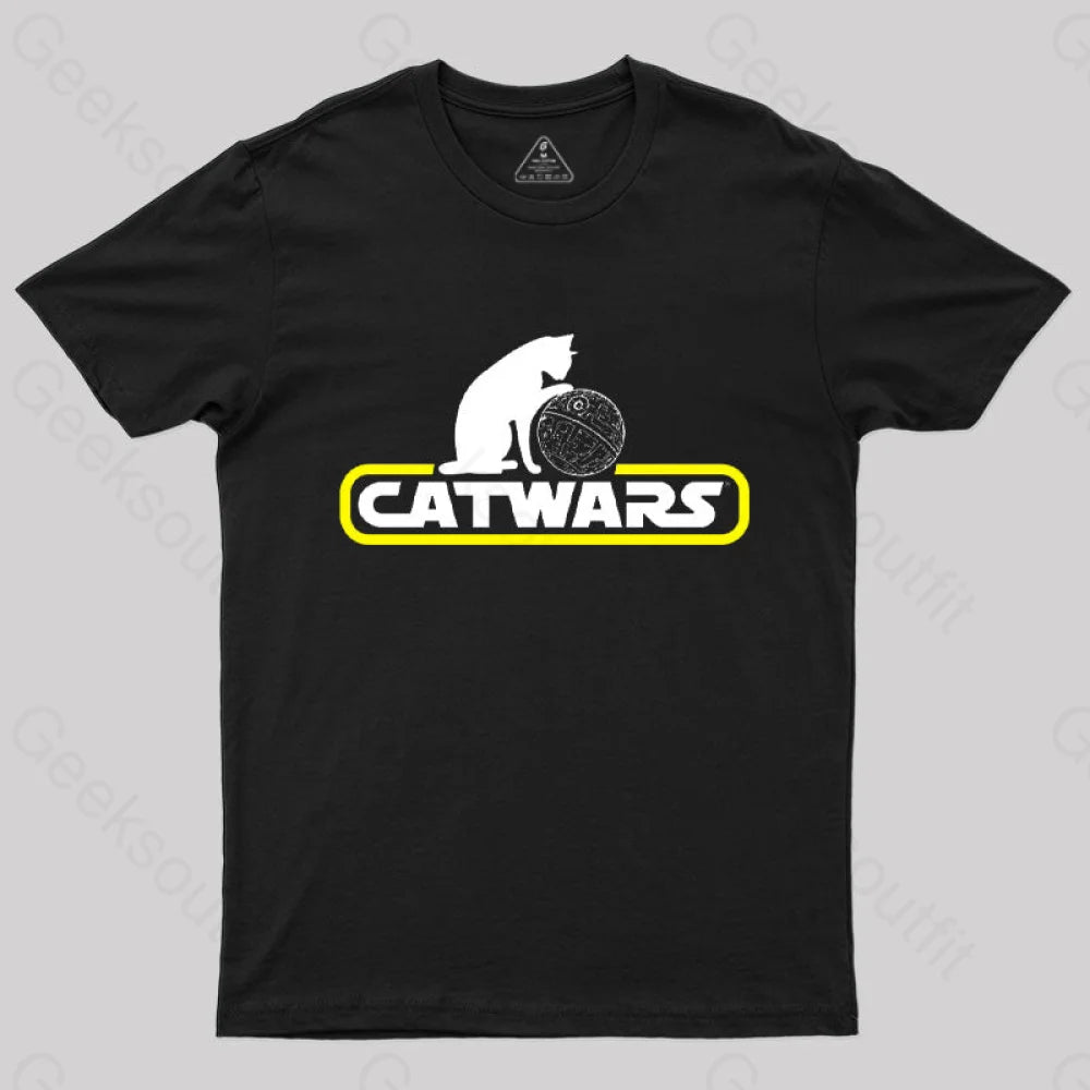 Catwars Death Star T-ShirtEmbroidered Tee