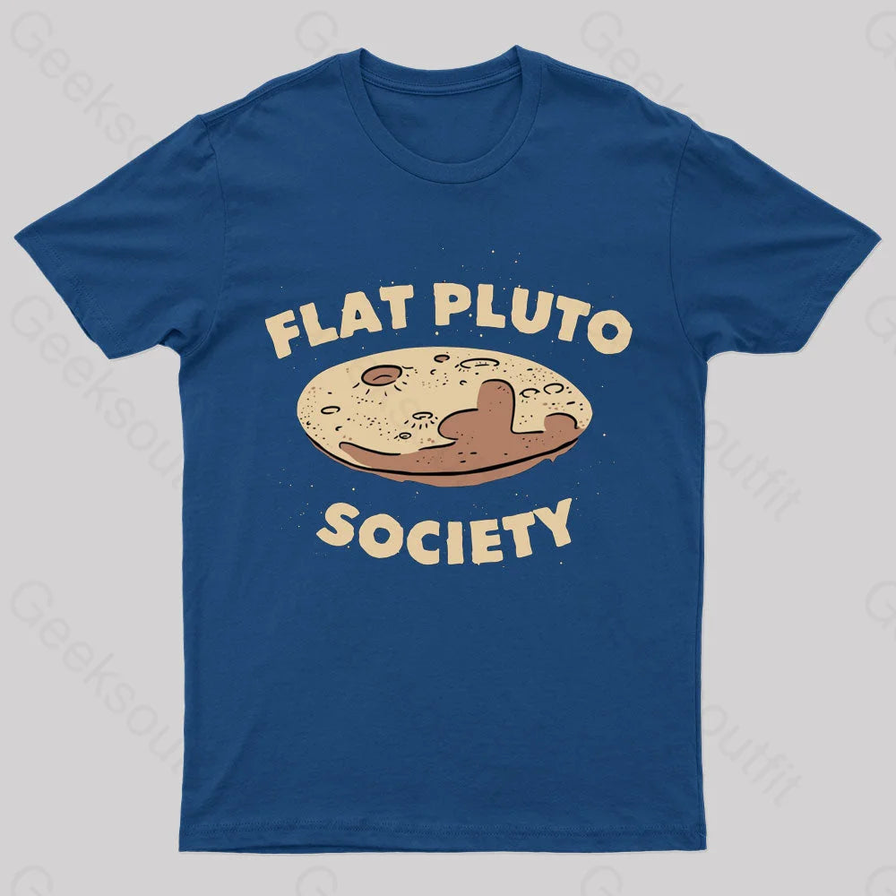 Flat Pluto Society Geek T-ShirtBamboo Tee