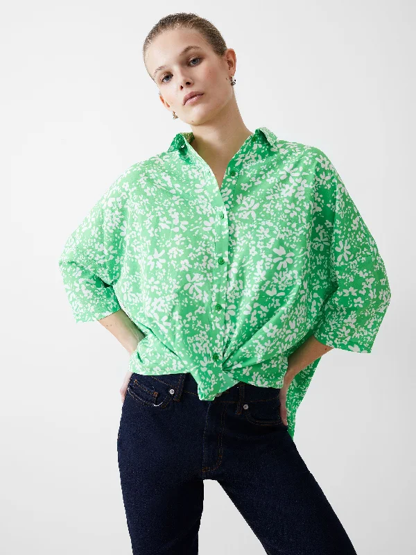 Florale Twist Crepe Light ShirtPolyester Shirts