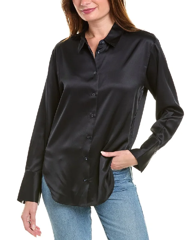 FRAME Denim The Standard Silk-Blend ShirtSatin Shirts