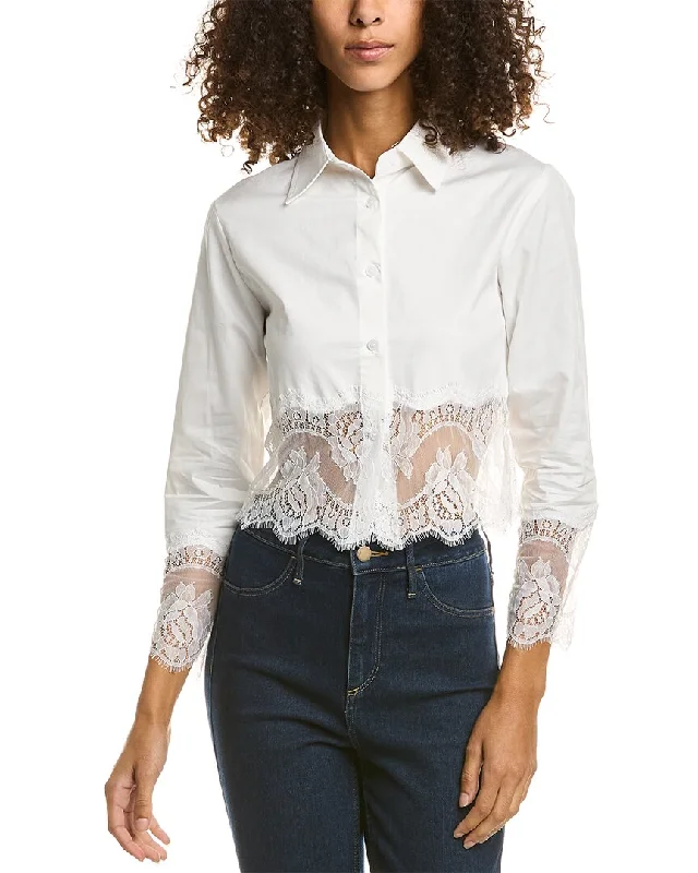 Gracia Lace Hem ShirtPrinted Shirts