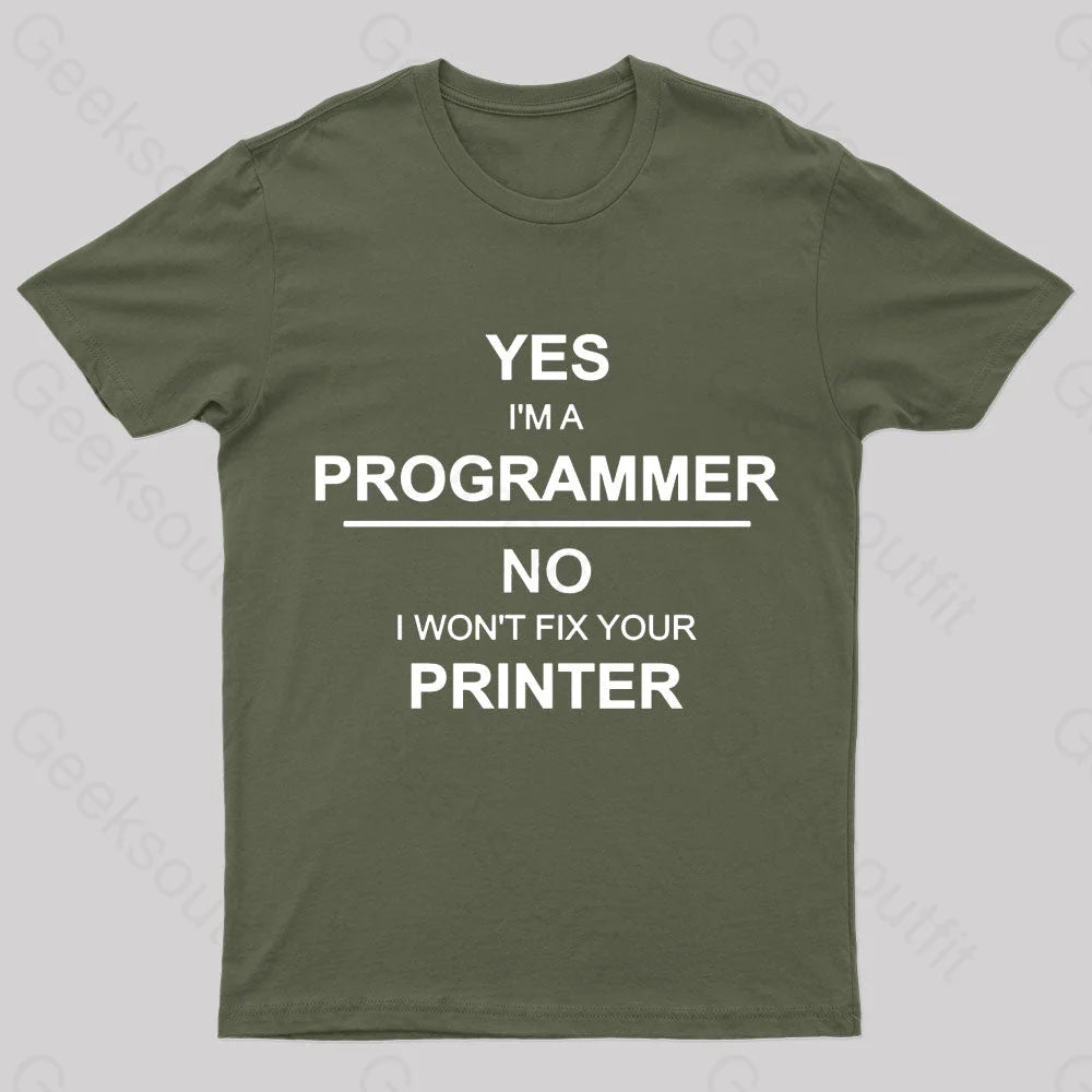 I Am A Programmer Geek T-ShirtSolid Tee