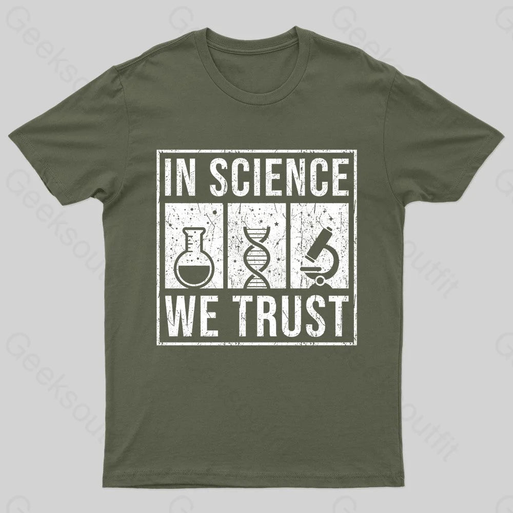 In Science We Trust Nerd T-ShirtFashion Tee