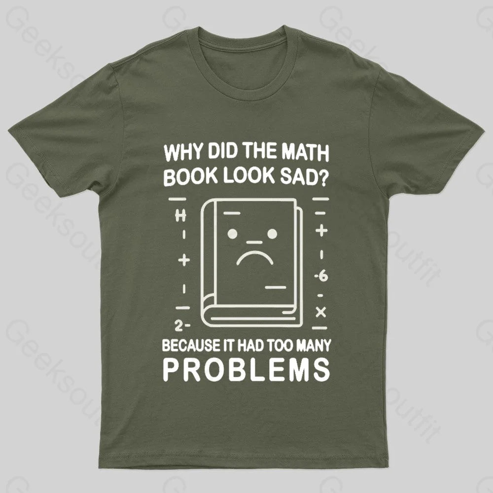 Math Book Blues Nerd T-ShirtTummy-Control Tee