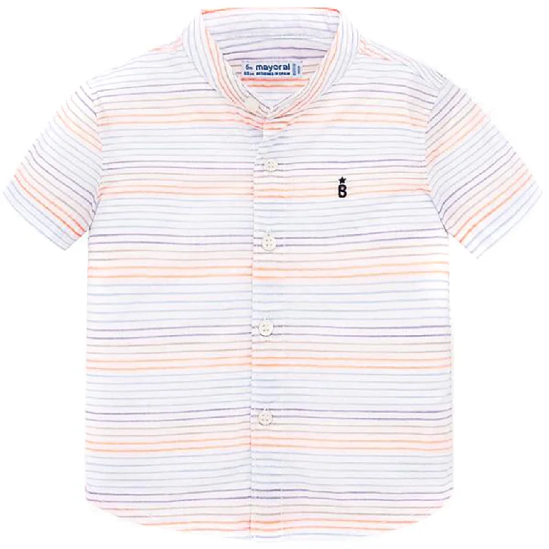 White Neon Striped ShirtFishing Shirts