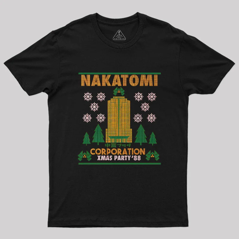 Nakatomi Plaza Xmas Party 88 Geek T-ShirtLettered Tee