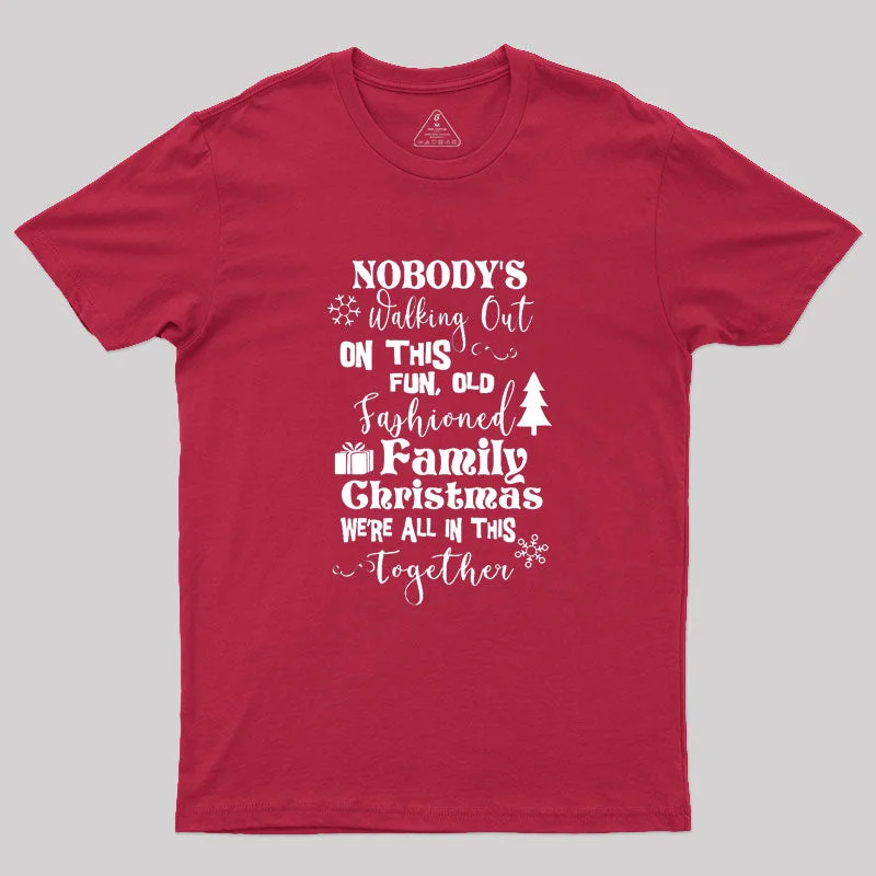 Old Fashioned Family Christmas Geek T-ShirtSolid Tee