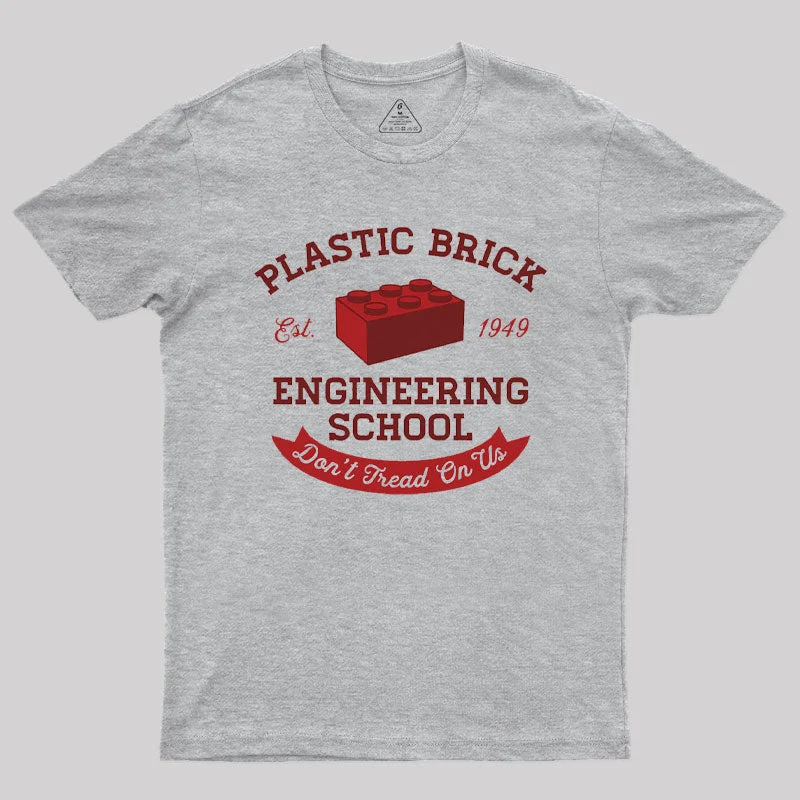 Plastic Brick Engineering School T-ShirtAffordable Tee