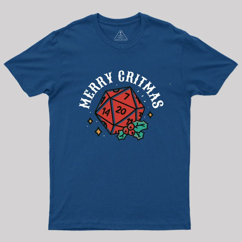 Polyhedral Dice Xmas T-ShirtCropped Tee