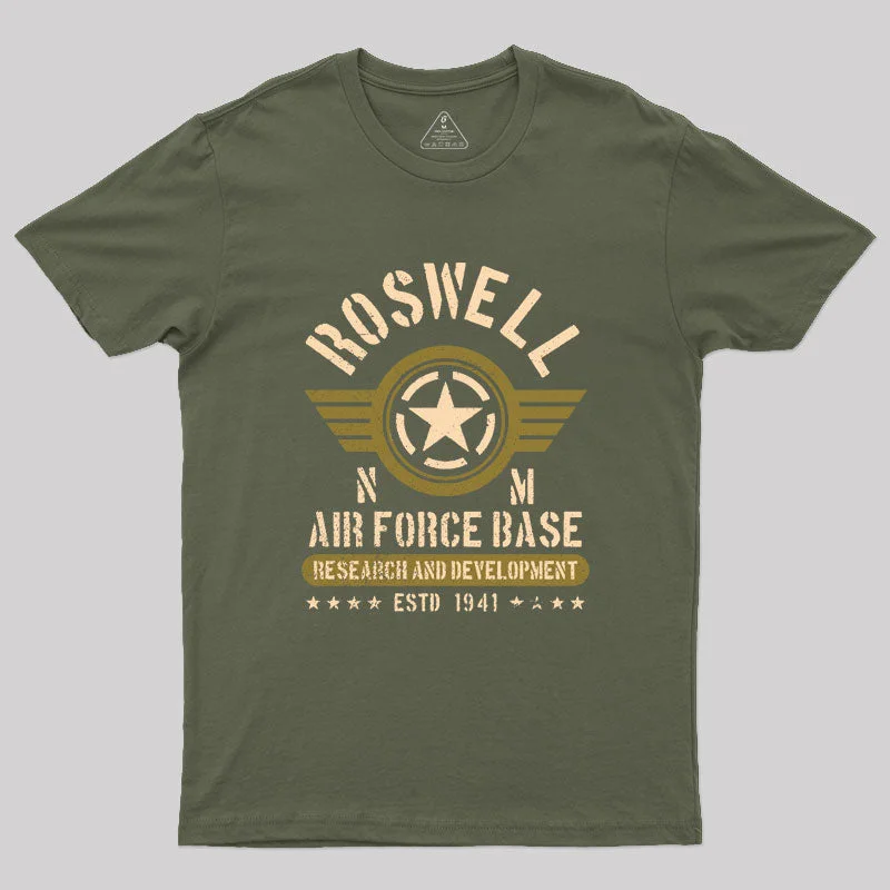 ROSWELL NEW MEXICO (GOLD) Geek T-ShirtPolyester Tee