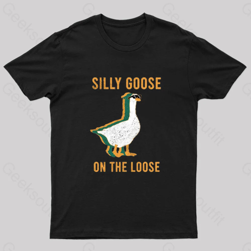 Silly Goose on The Loose Nerd T-ShirtPatchwork Tee