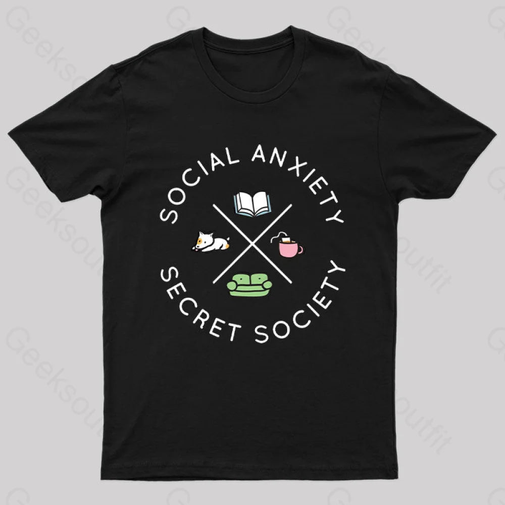 Social Anxiety Secret Society T-ShirtAbstract Tee