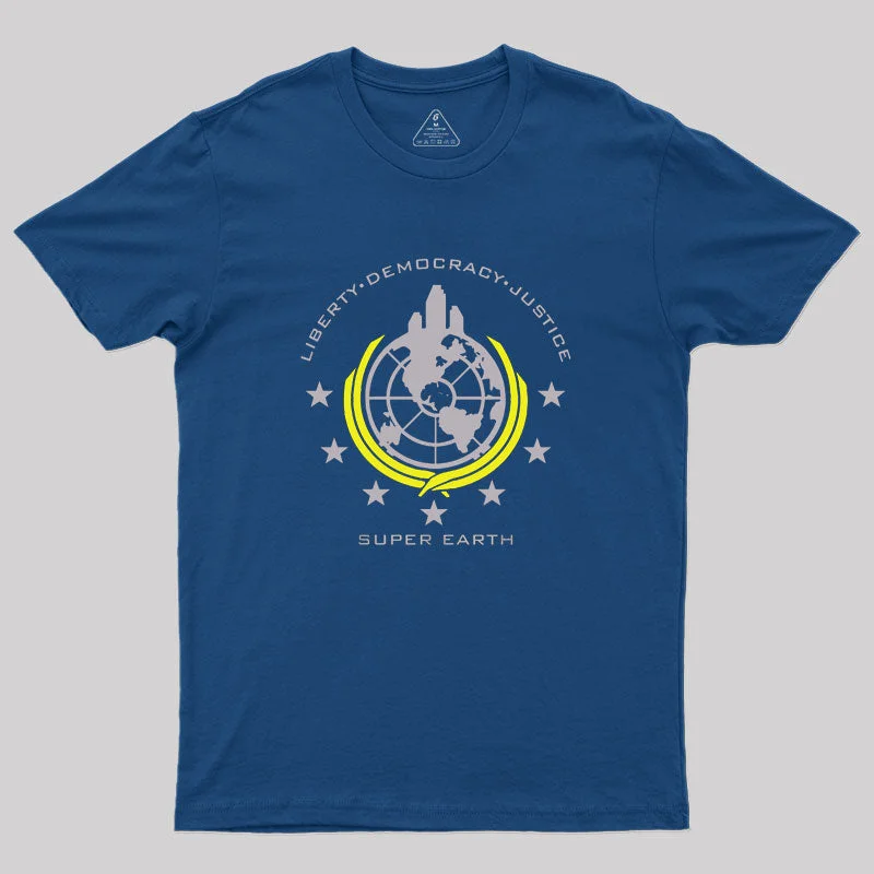 Super Earth Helldivers Geek T-ShirtSlimming Tee