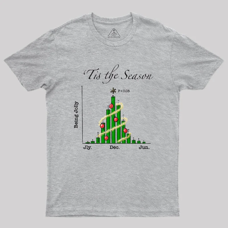 Tis the Season Bar Graph Geek T-ShirtNew Arrival Tee