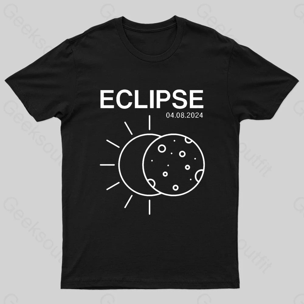 Total Solar Eclipse 2024 Geek T-ShirtZippered Tee