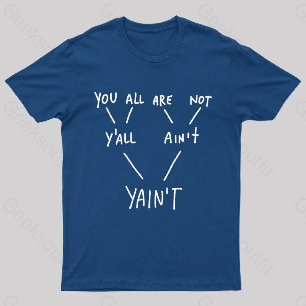 Yaint Verb Origin Geek T-ShirtQuick-Dry Tee