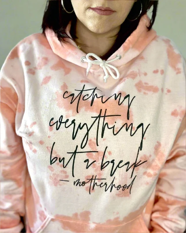 catching everything but a break - motherhood | hooded sweatshirtFringed Hoodies