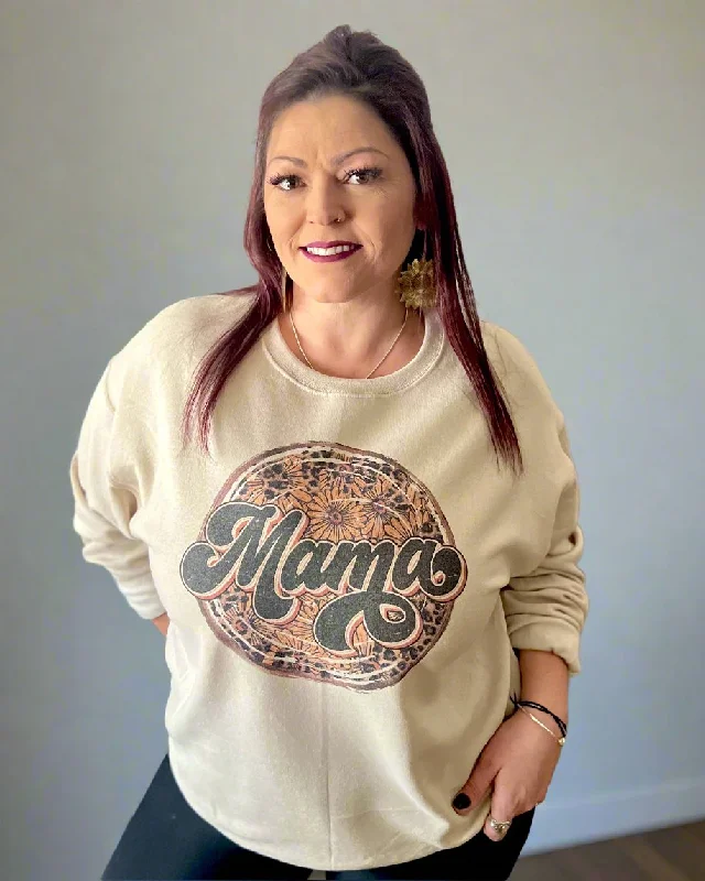 mama sunflower | crewneck sweatshirtVelour Sweatshirts