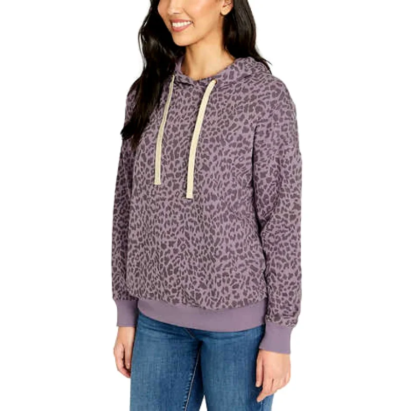 Buffalo Leopard Print Soft Cotton Blend Fleece Lined Sweatshirt HoodieReflective Hoodies