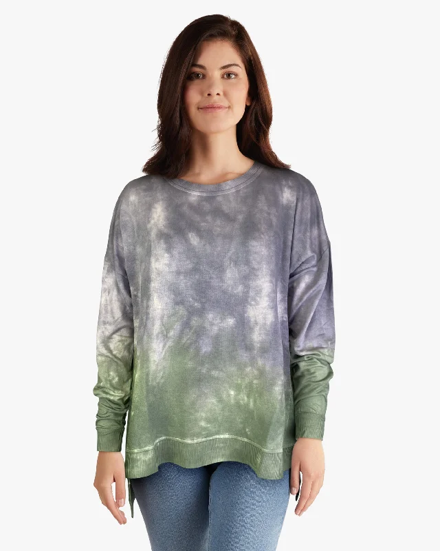 Dip Dye Sweatshirt w/ Side Seam VentsFitted Sweatshirts