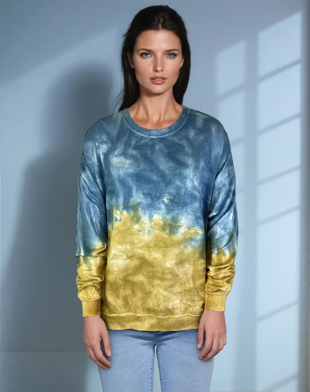 Dip Dye Sweatshirt w/ Side Seam VentsEmbroidered Sweatshirts