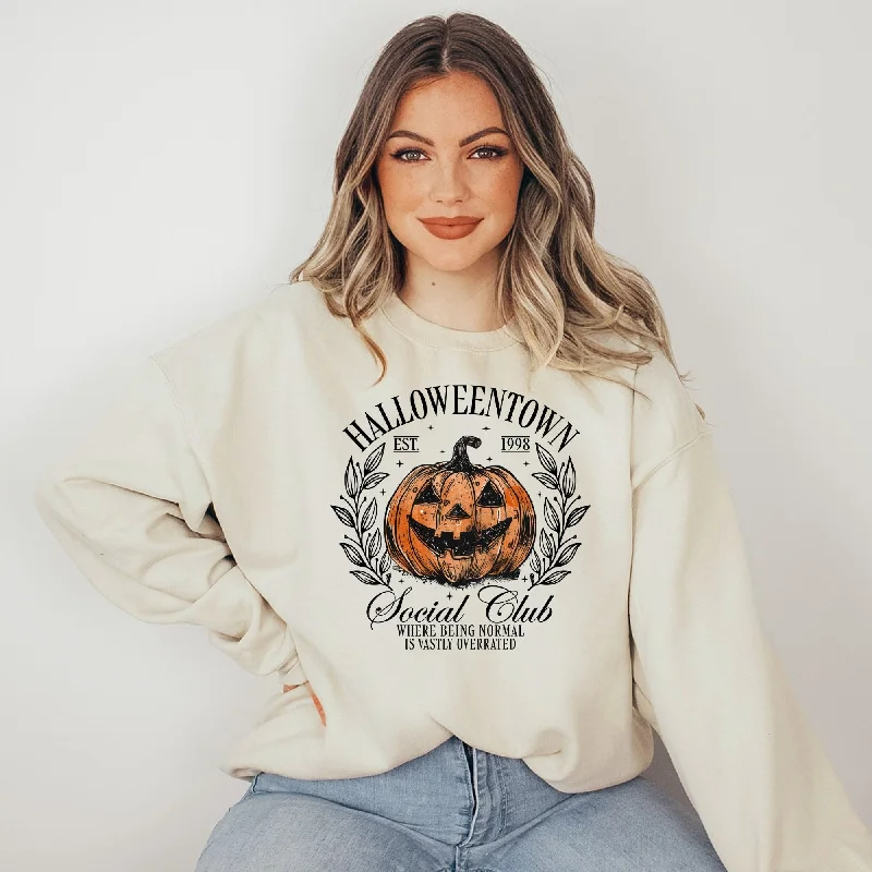 Hazel Blues® |  Halloweentown Social Club Graphic Tee or SweatshirtGlitter Sweatshirts