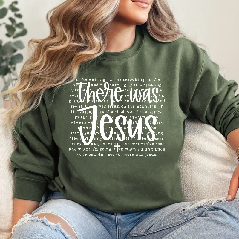 Hazel Blues® |  There Was Jesus Graphic SweatshirtAthletic Hoodies