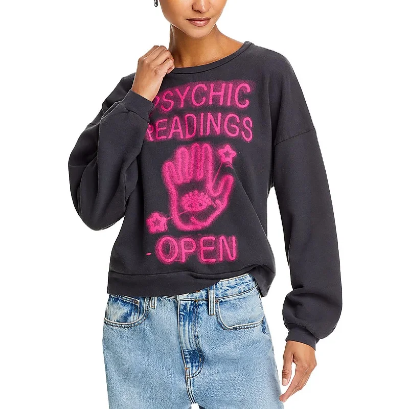 Womens Cotton Crewneck SweatshirtGraphic Hoodies