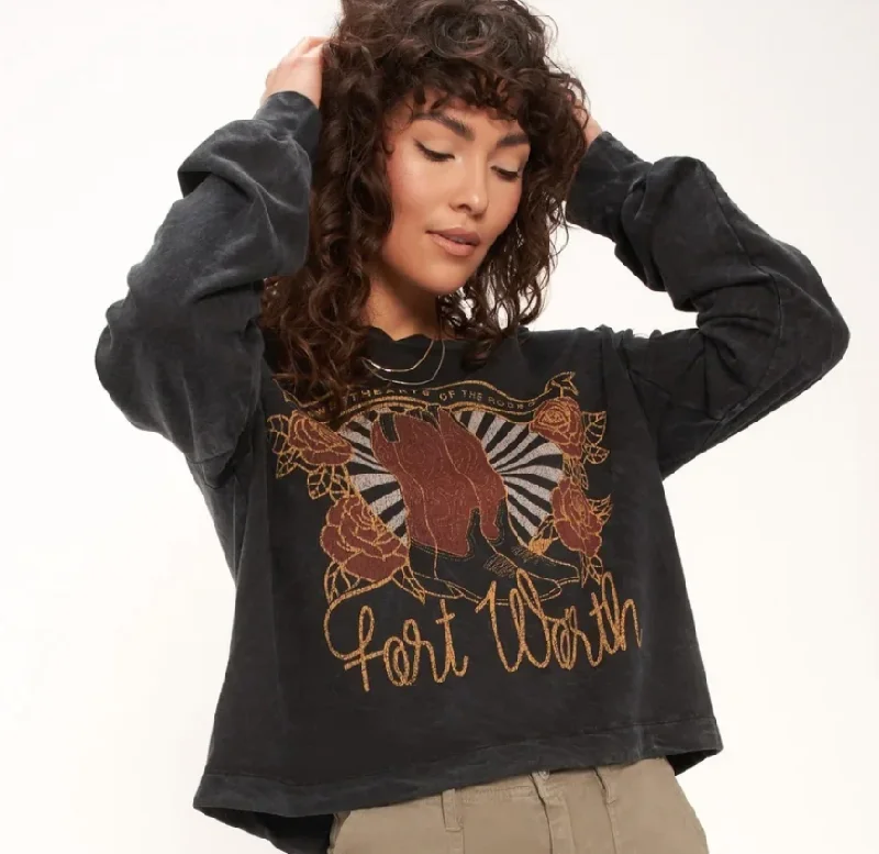 Women's Cowgirl Boots SweatshirtCollaborative Sweatshirts