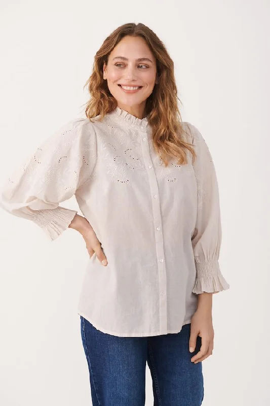 Knit ShirtThe Kilja Blouse by Part Two - Whitecap - PLUS