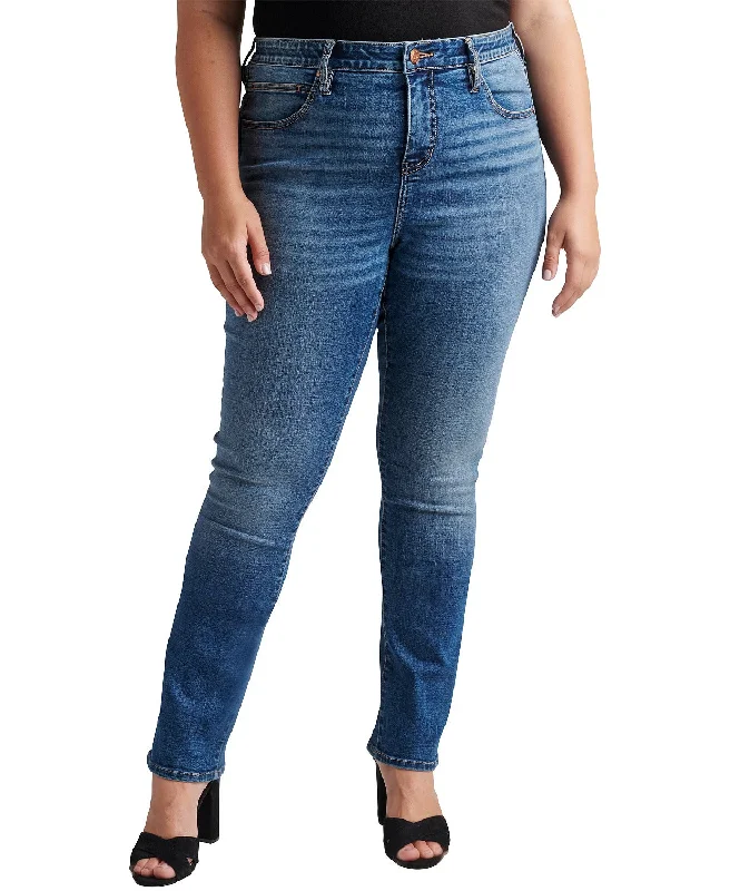 Women's party topsJag Ruby Mid Rise Straight Leg Jeans In Austin Blue - Plus