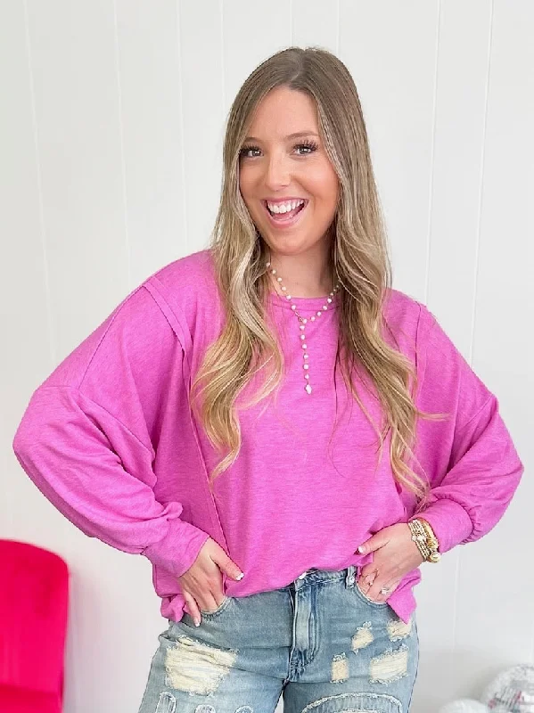 Large women's oversize topsSoft and Lovely Pink Top (Also in Plus)