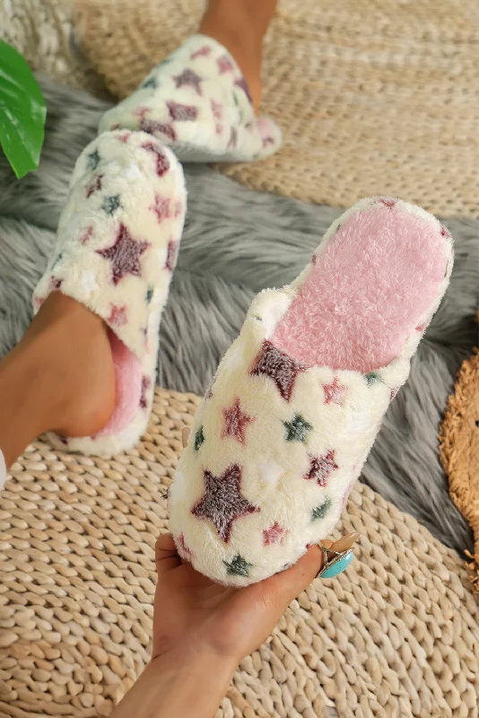 Women's travel topsStars Plush Home Slippers