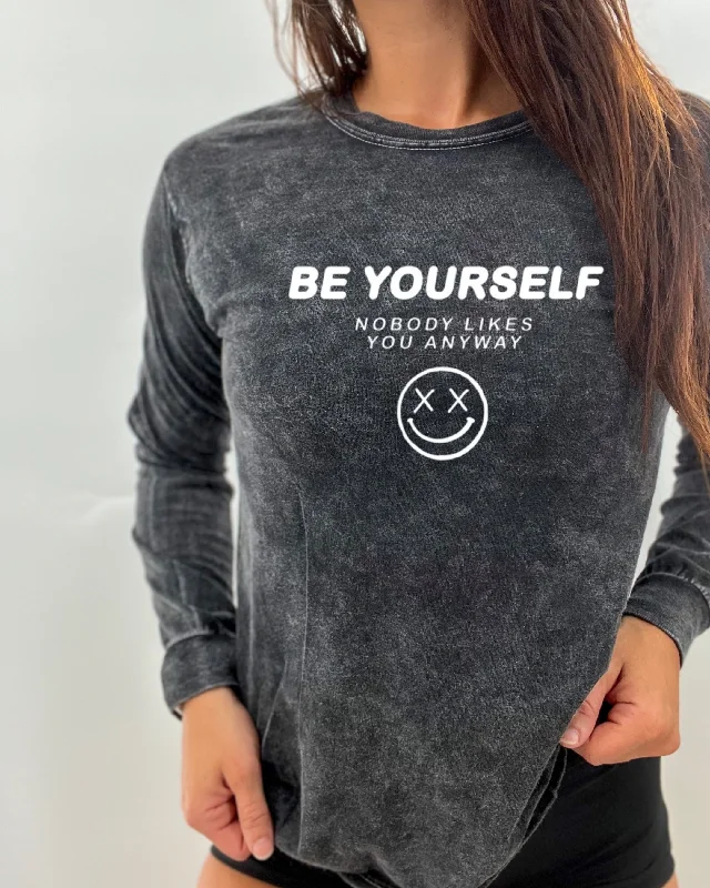 Salty Savage Unisex "BE YOURSELF" Long Sleeve Tee