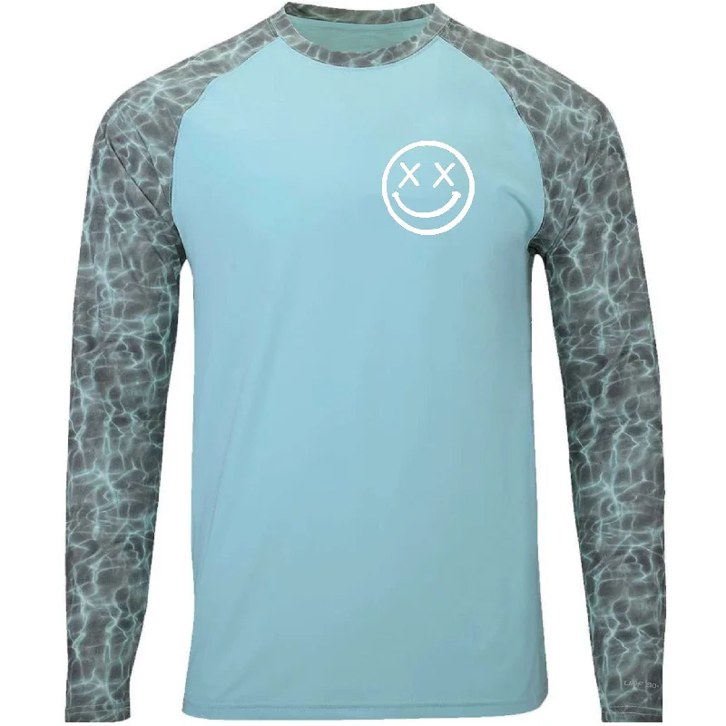 Salty Savage Unisex “OG Smile” Performance Long Sleeve Fishing Tee | Basic