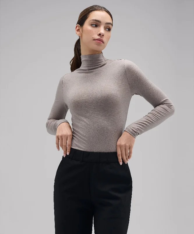 Women's Merino Mock Neck Top