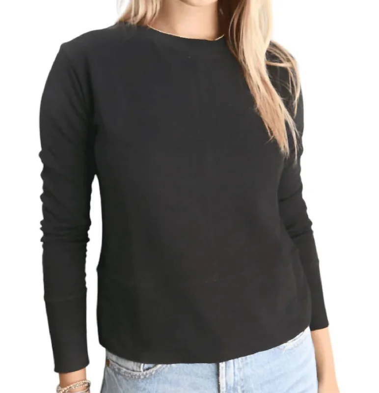 Celia Long Sleeve Tee In Black