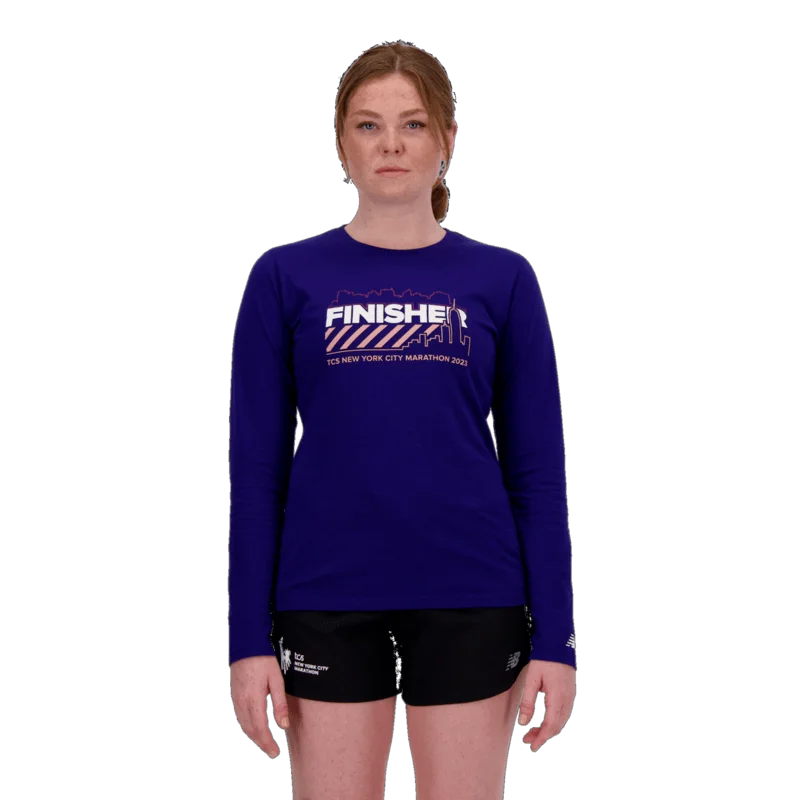 New Balance Women's NYC Marathon Finisher Graphic Long Sleeve Tee